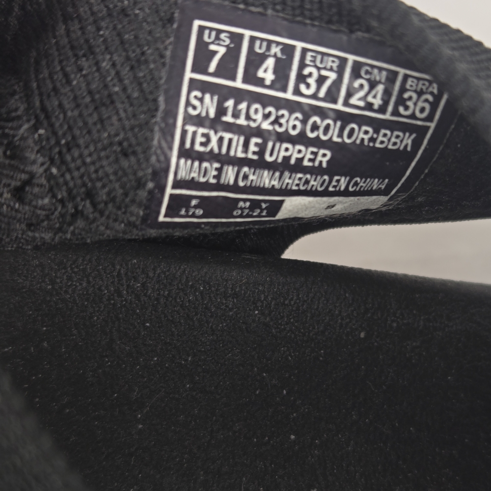 Skechers Sandals Womens 7 Arch Fit City Catch Slingback Black Peep Toe SN 119236 - Picture 3 of 11